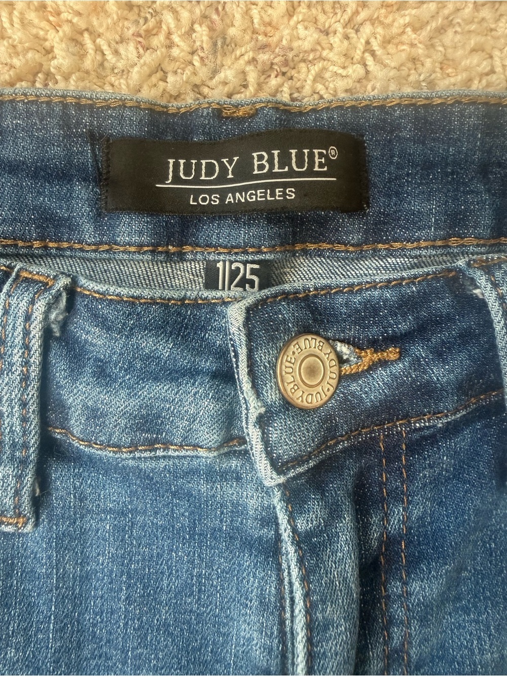 Judy Blue Jeans Women 25 Distressed Boyfriend Fit Dark Wash Boutique Preppy - Picture 9 of 13